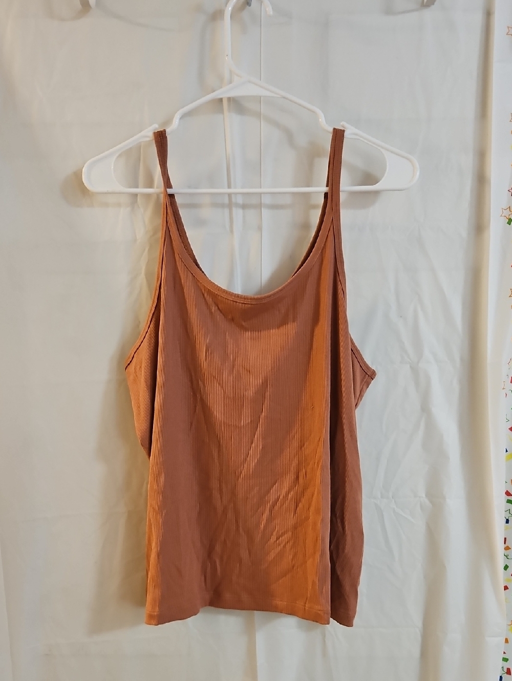 CALIA Women's Everyday Rib Cami: COPPER: NEW WITH TAGS: SIZE XXL